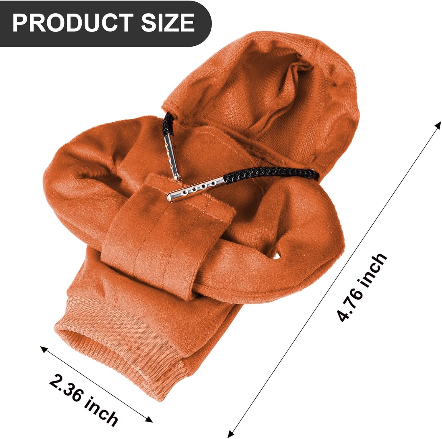 ZHSMS Gear Shift Cover, Universal Shift Knob Cover, Funny Sweater Hoodie for Gearshift, 4.7 Inch Car Shifter Stick Protector Decoration(Khaki)
