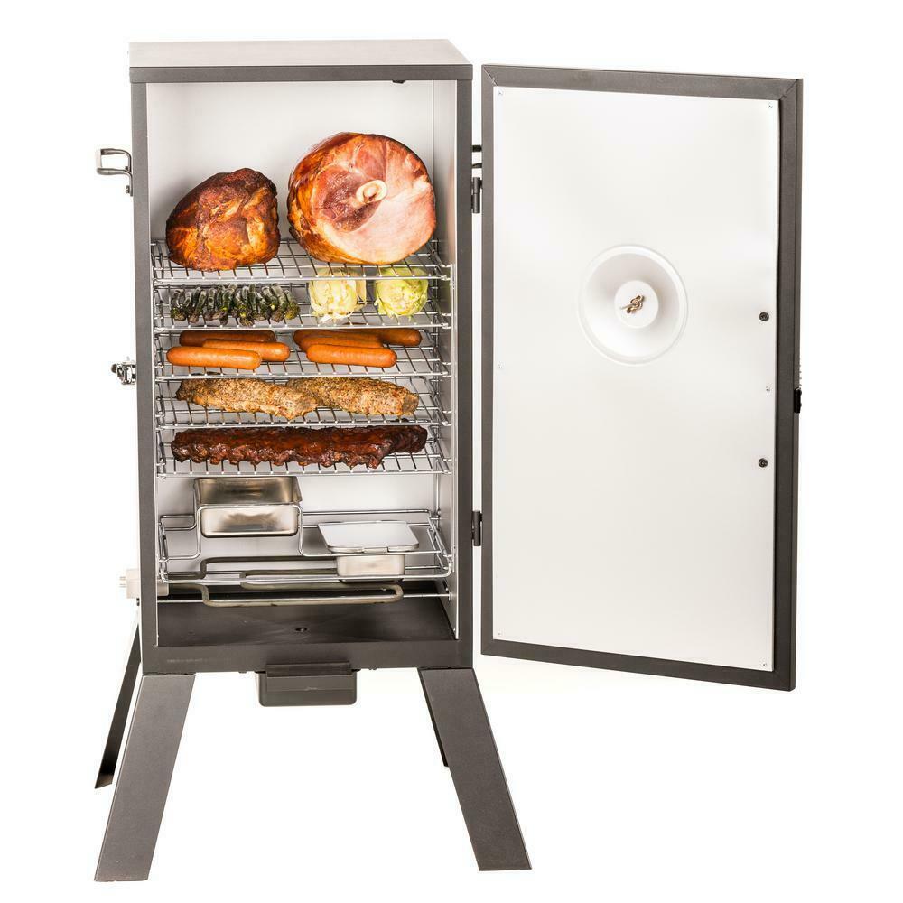 Analog Electric Smoker 30-inch in Black w/ -in Temp GauEasy Plug and Use