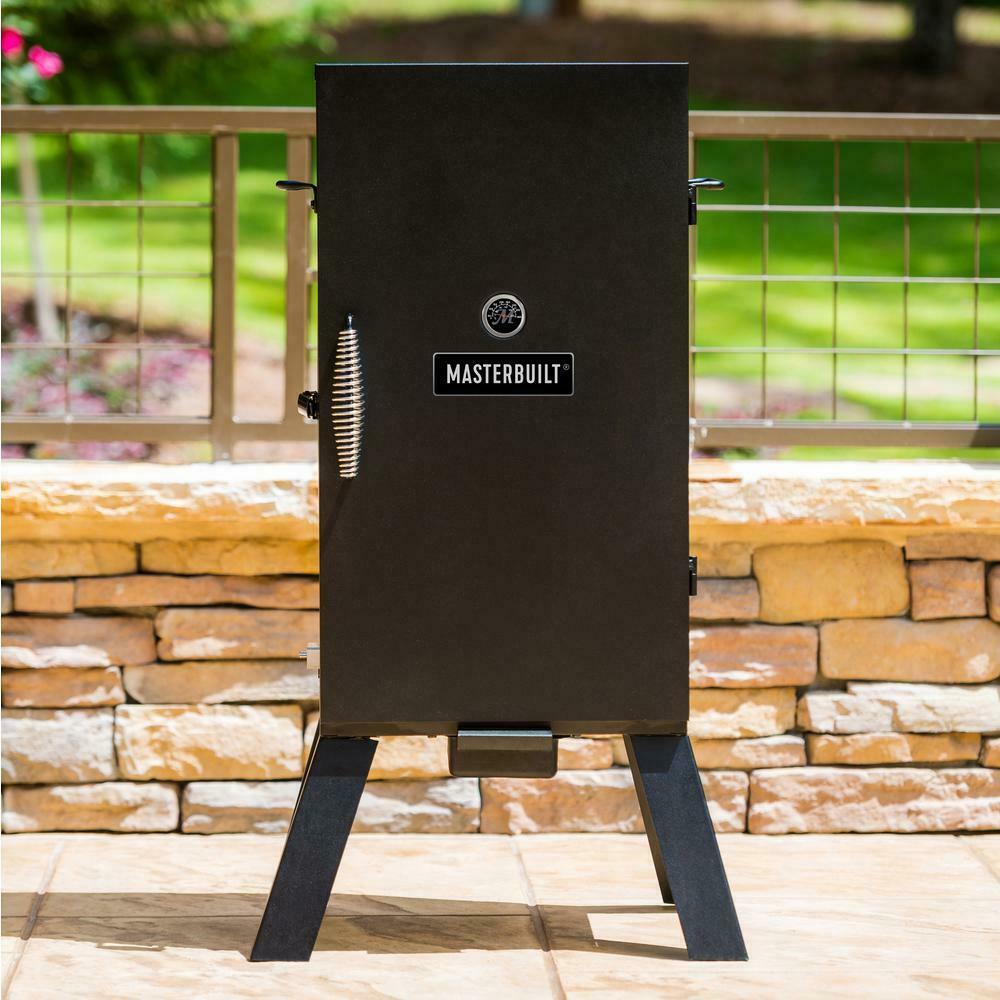 Analog Electric Smoker 30-inch in Black w/ -in Temp GauEasy Plug and Use