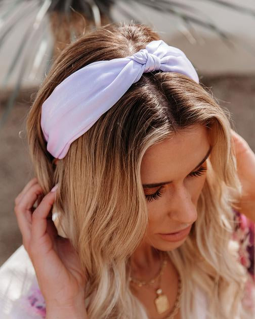 Shine On Twist Headband - Purple