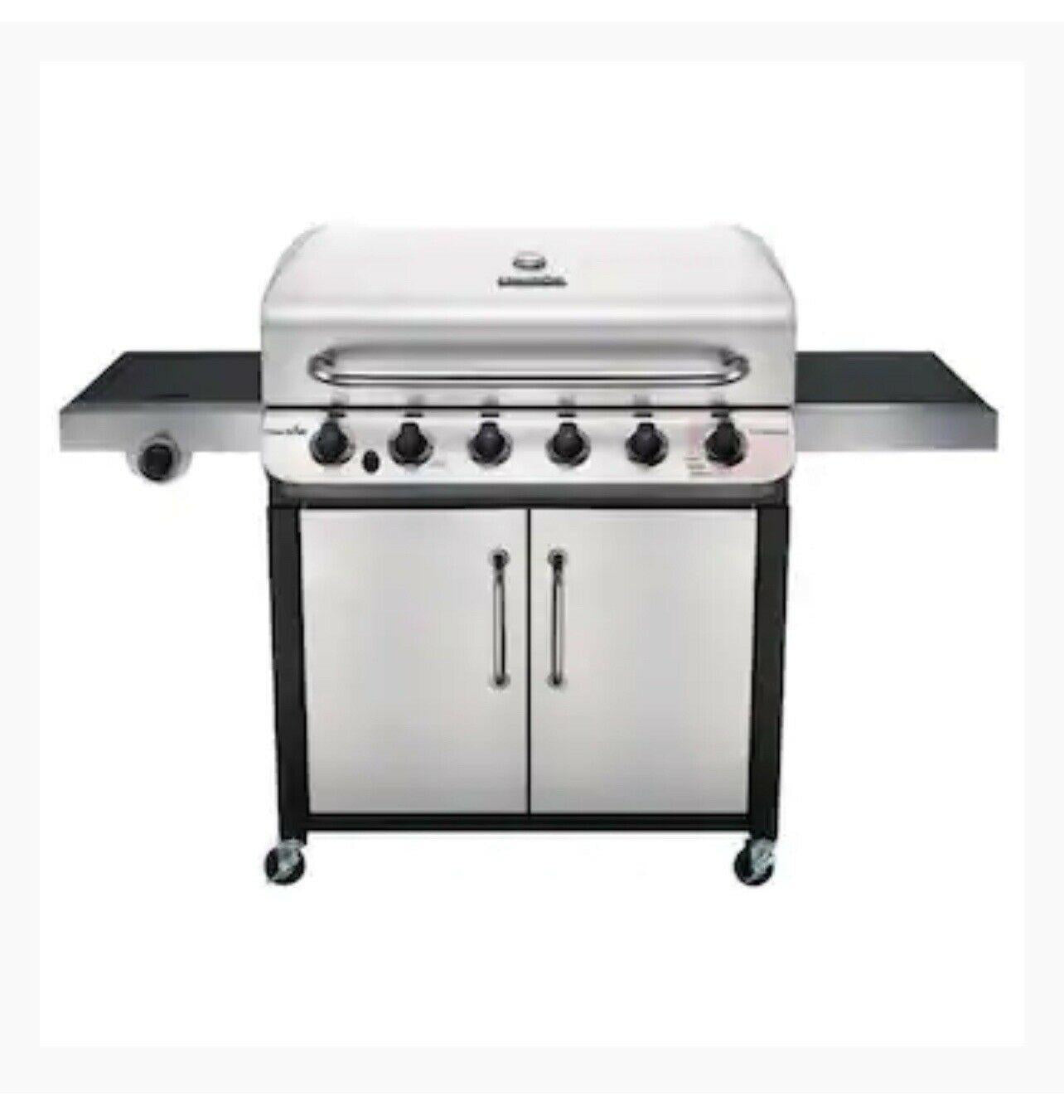 Performance 6-Burner Liquid Propane Gas Grill with Side Burner PICKUP