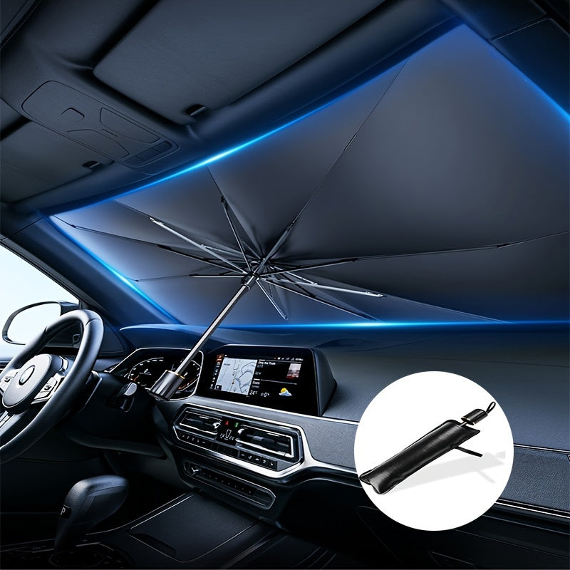 Protect Your Car from the Sun with this Portable, Foldable Car Windshield Sunshade!