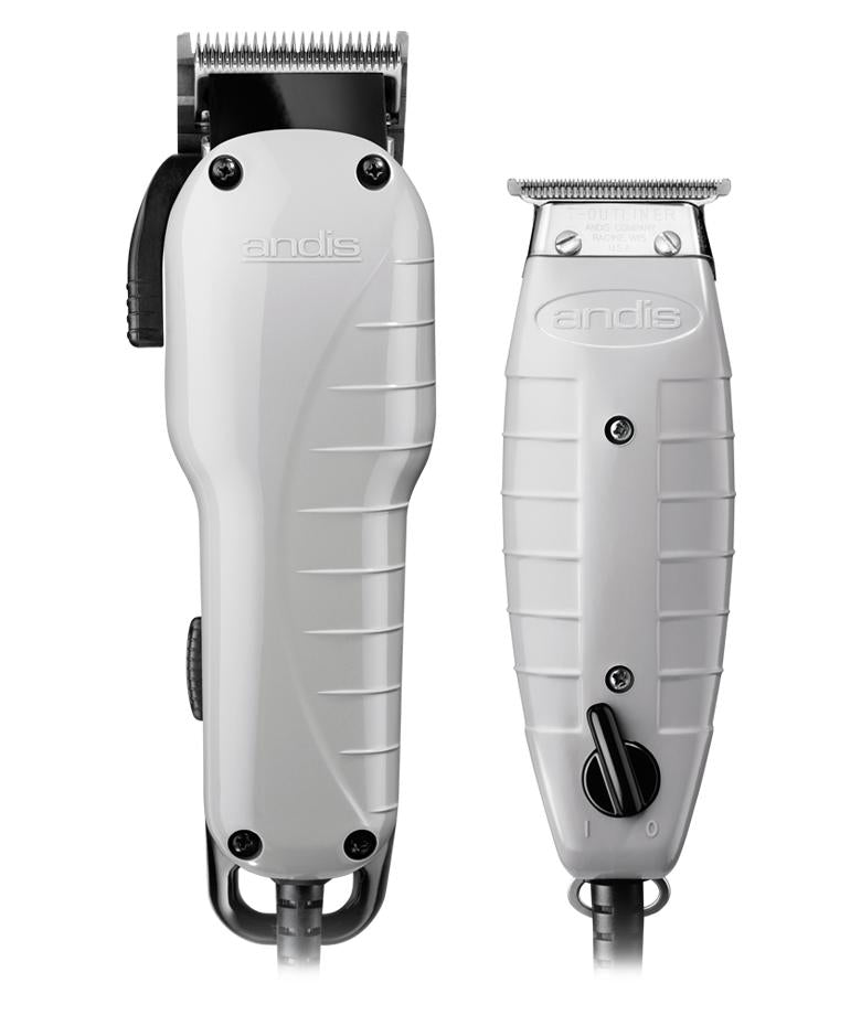Andis Barber Combo #66495 Heavy Duty Clipper Us-1 & T-outliner Trimmer UK Volt37