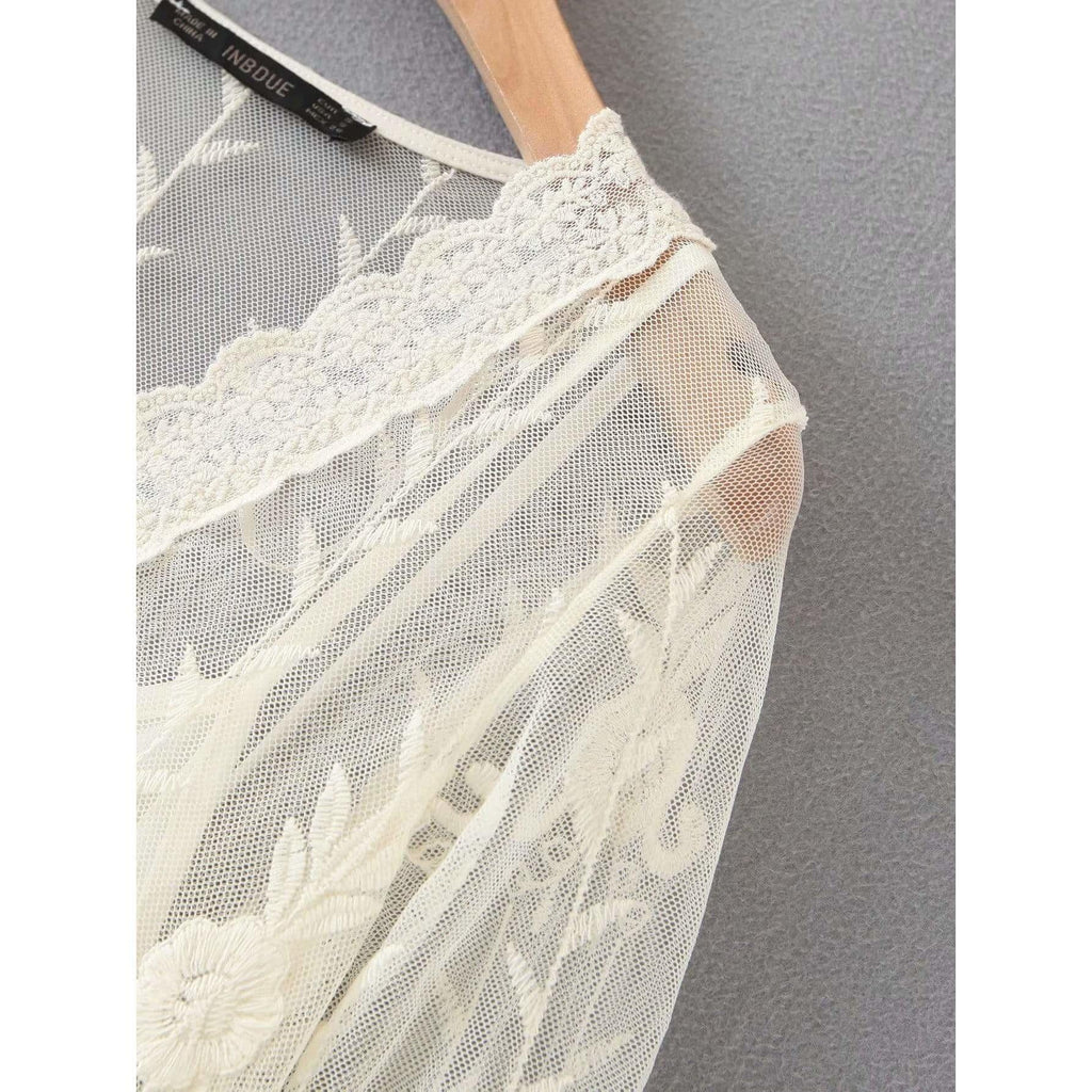 white lace dress