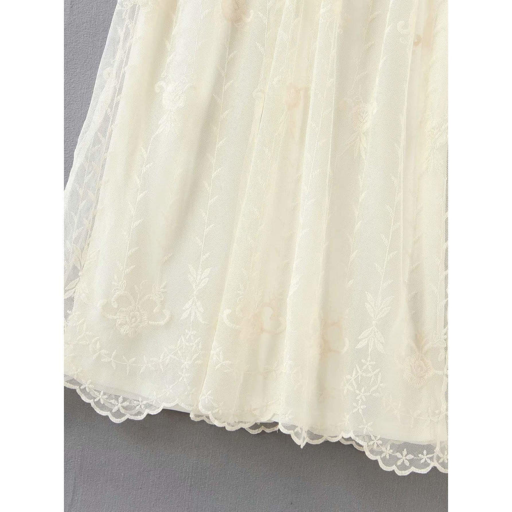 white lace dress