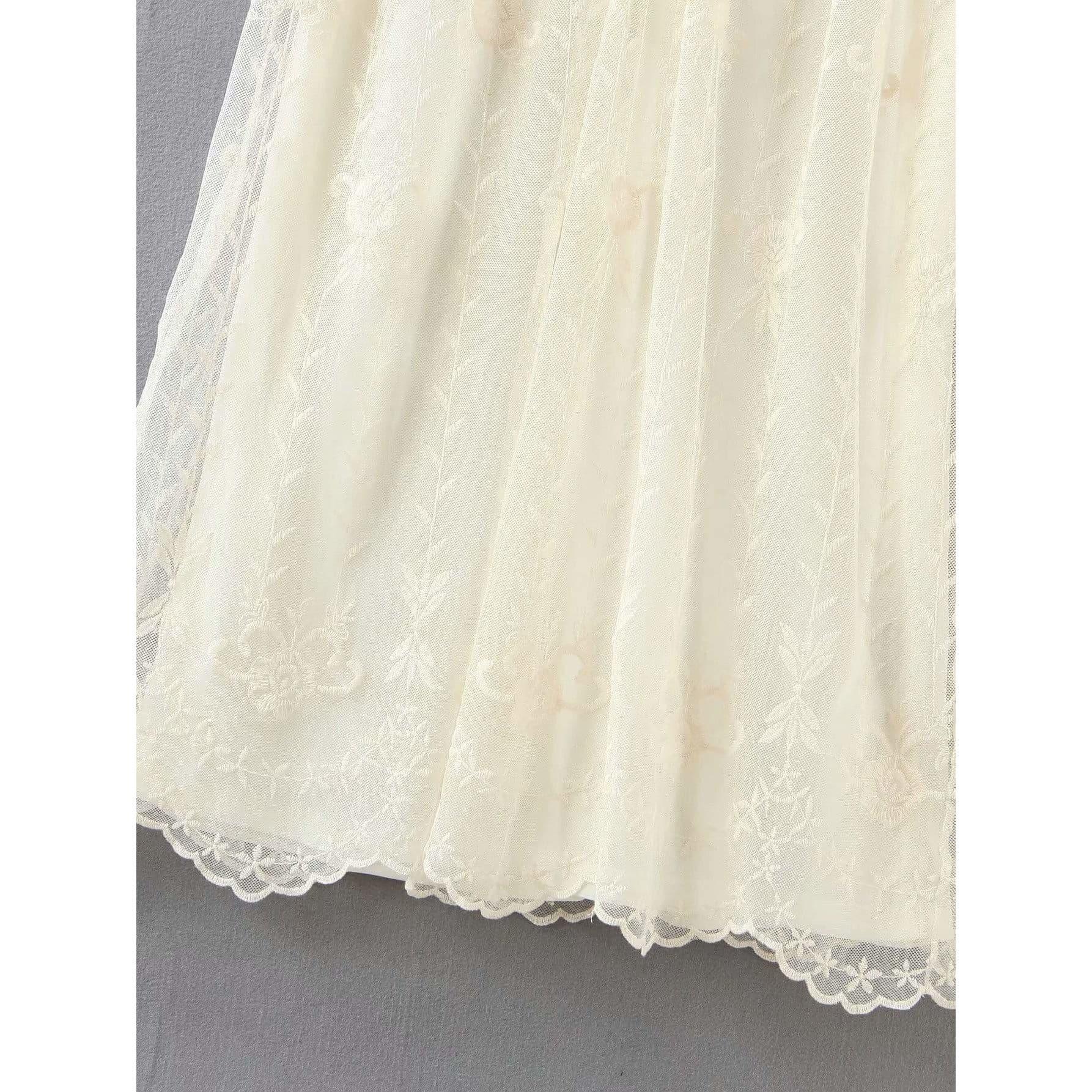 white lace dress