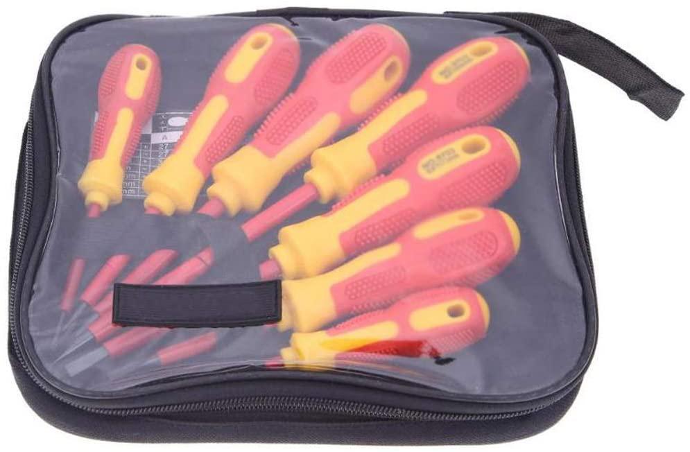 SHYPT Insulated Screwdriver Set Withstand Volta1000V Precision Magnetic Phillips Slotted for Electrician Repair Hand Tool Kit