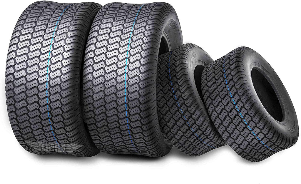 Set of 4 New Lawn Mower Turf Tires 15x6-6 Front & 20x10-8 Rear /4PR -13016/13040