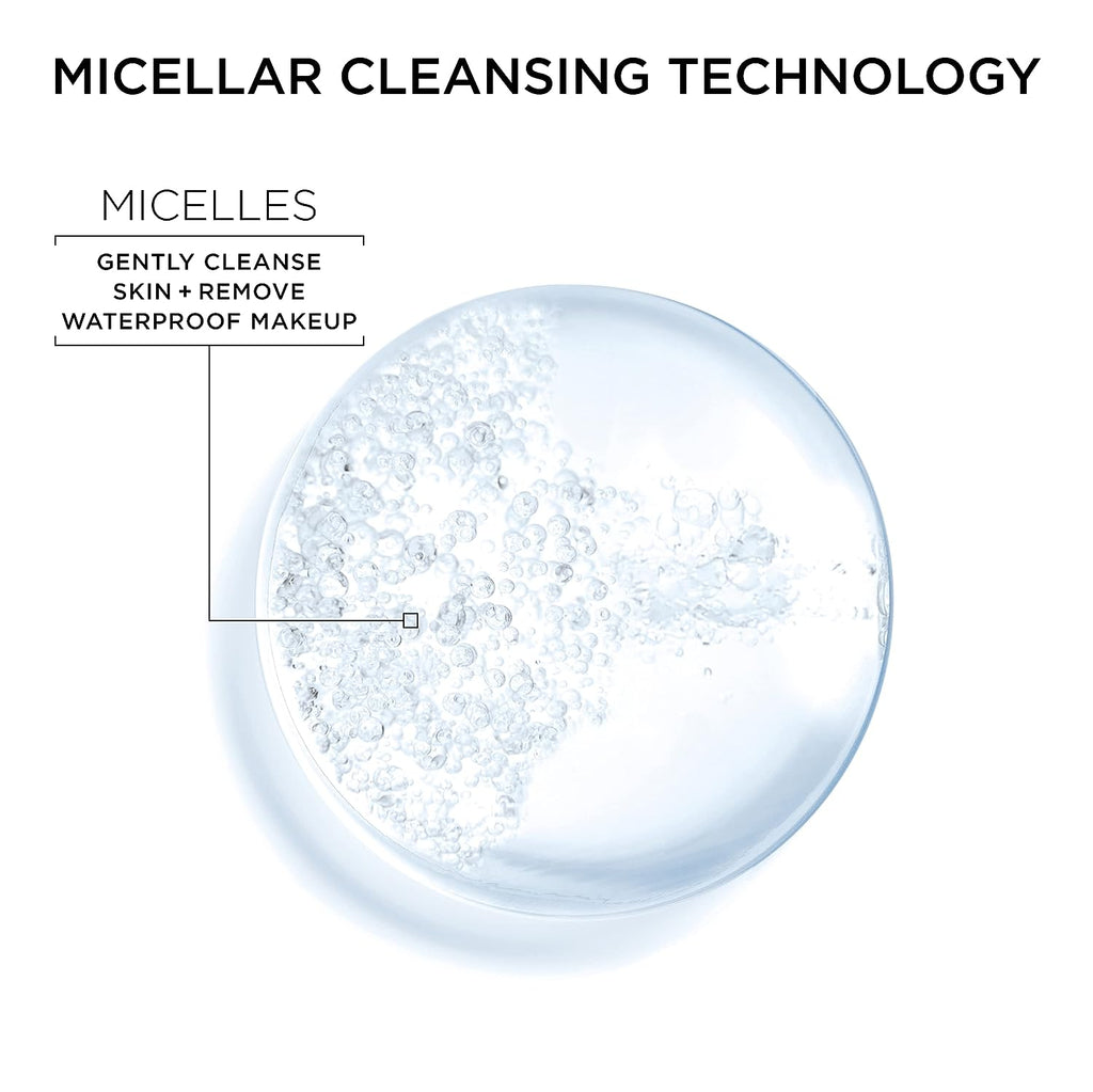 Garnier SkinActive Micellar Water For Waterproof Makeup, Facial Cleanser &amp; Makeup Remover, 13.5 Fl Oz (400mL), 1 Count (Packaging May Vary)