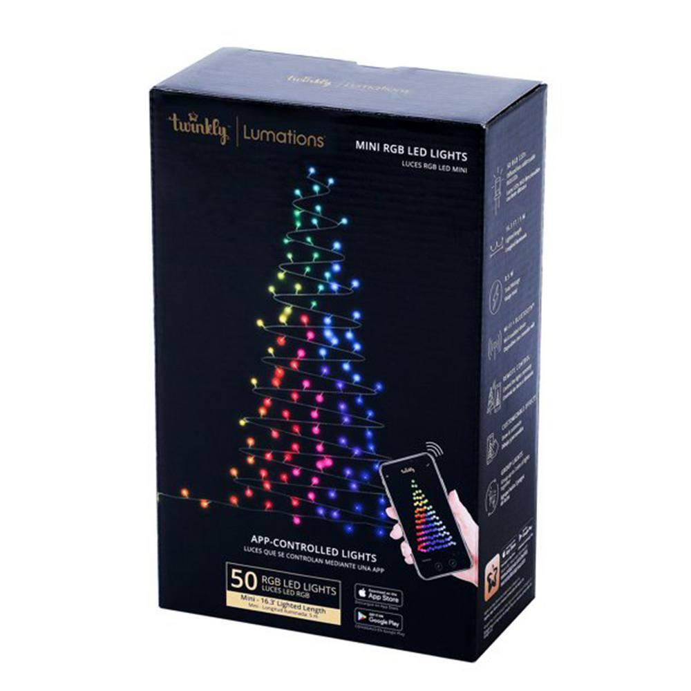 Twinkly App Controlled Wrapped Dome Lights, 50, Multi Color (5 Pack)
