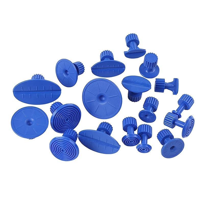 Car Dent Remover Tool, Paintless Dent Repair Dent Puller Kit Slide Hammer Tools With 18pcs Thickened Blue Tabs For DIY Automobile Body Dent Removal