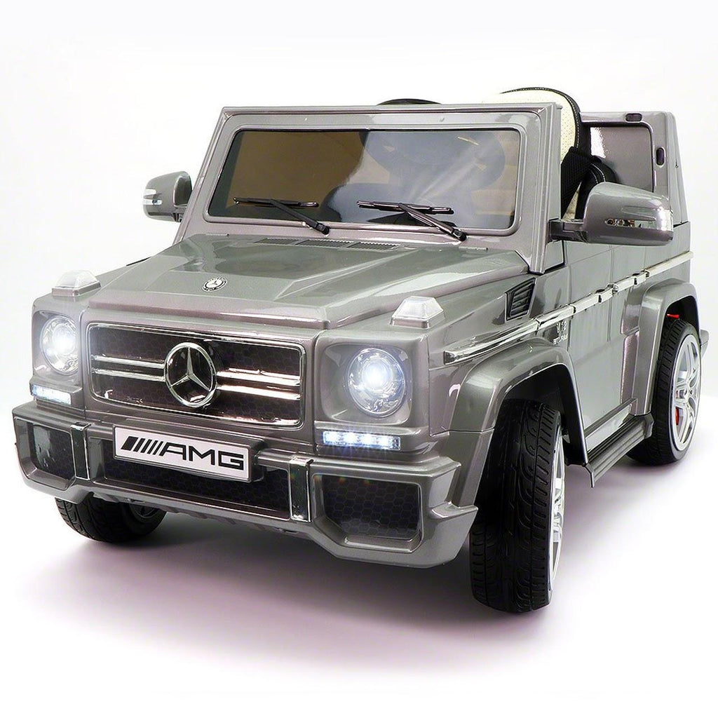 2023 G Wagon Ride On Kids Car Truck w/ Remote Control | Lar12V Power Battery Licensed Kid Car to Drive - 3 Speeds, Leather Seat, MP3 Music Player, LED Lights