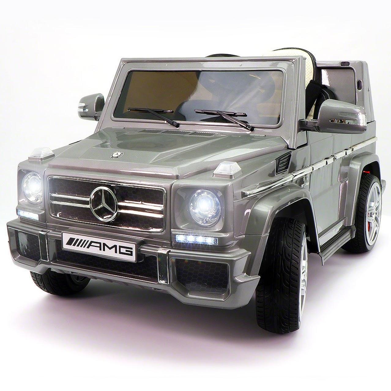2023 G Wagon Ride On Kids Car Truck w/ Remote Control | Lar12V Power Battery Licensed Kid Car to Drive - 3 Speeds, Leather Seat, MP3 Music Player, LED Lights