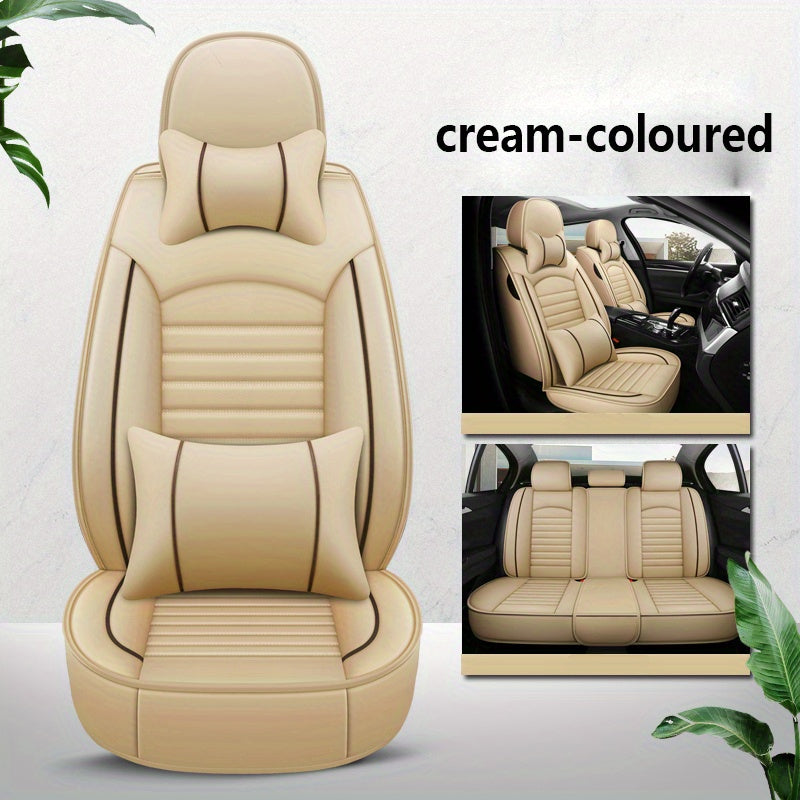 5 Seats Car Seat Cover Set, Four Seasons Universal Front Seat Cushion Car Seat Protector Car Seat Pad Cushion For Car Accessories