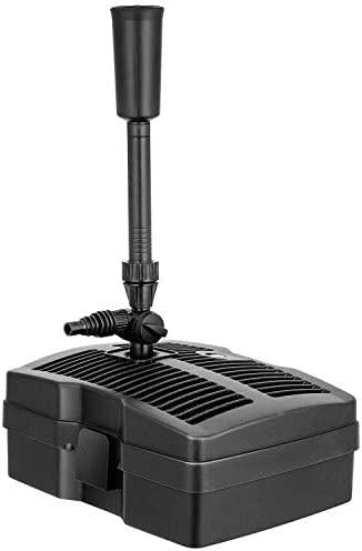 VIVOHOME 660 GPH Submersible Pond Filter Pump Fountain Kits with Sterilizer Suitable for Ponds of 1180 Gallons, Water Pump  In