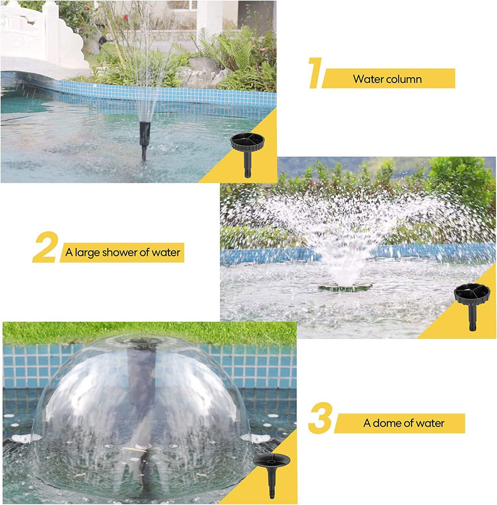 VIVOHOME 660 GPH Submersible Pond Filter Pump Fountain Kits with Sterilizer Suitable for Ponds of 1180 Gallons, Water Pump  In
