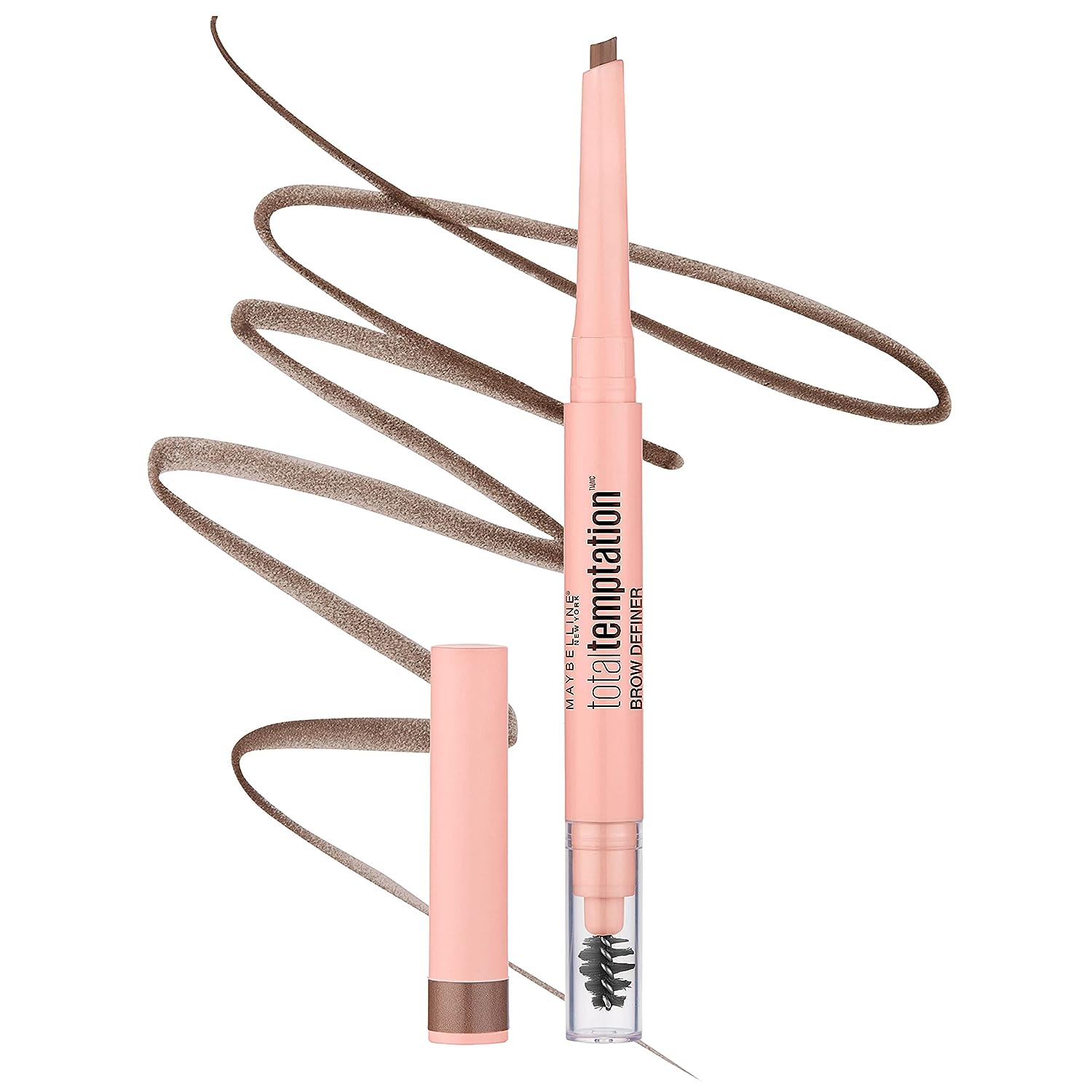 Maybelline New York Total Temptation Eyebrow Definer Pencil, Soft Brown, 1 Count