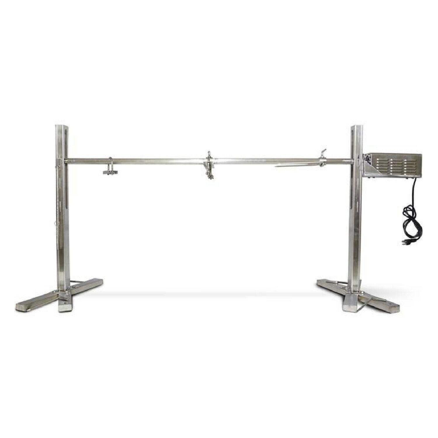 Outdoors Open Fire 25W Spit Tripod Rotisserie Roaster Stand 125 LB