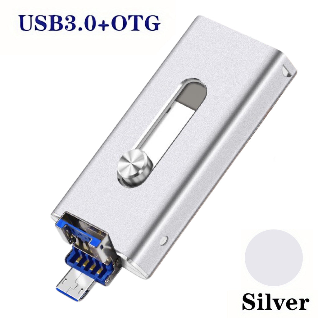 USB Flash Drive 3.0  Photostick, High Speed Sticks External StoraPen Drive For Phone/Pad/Android/PC, Copy Photo Videos Files With One Click.