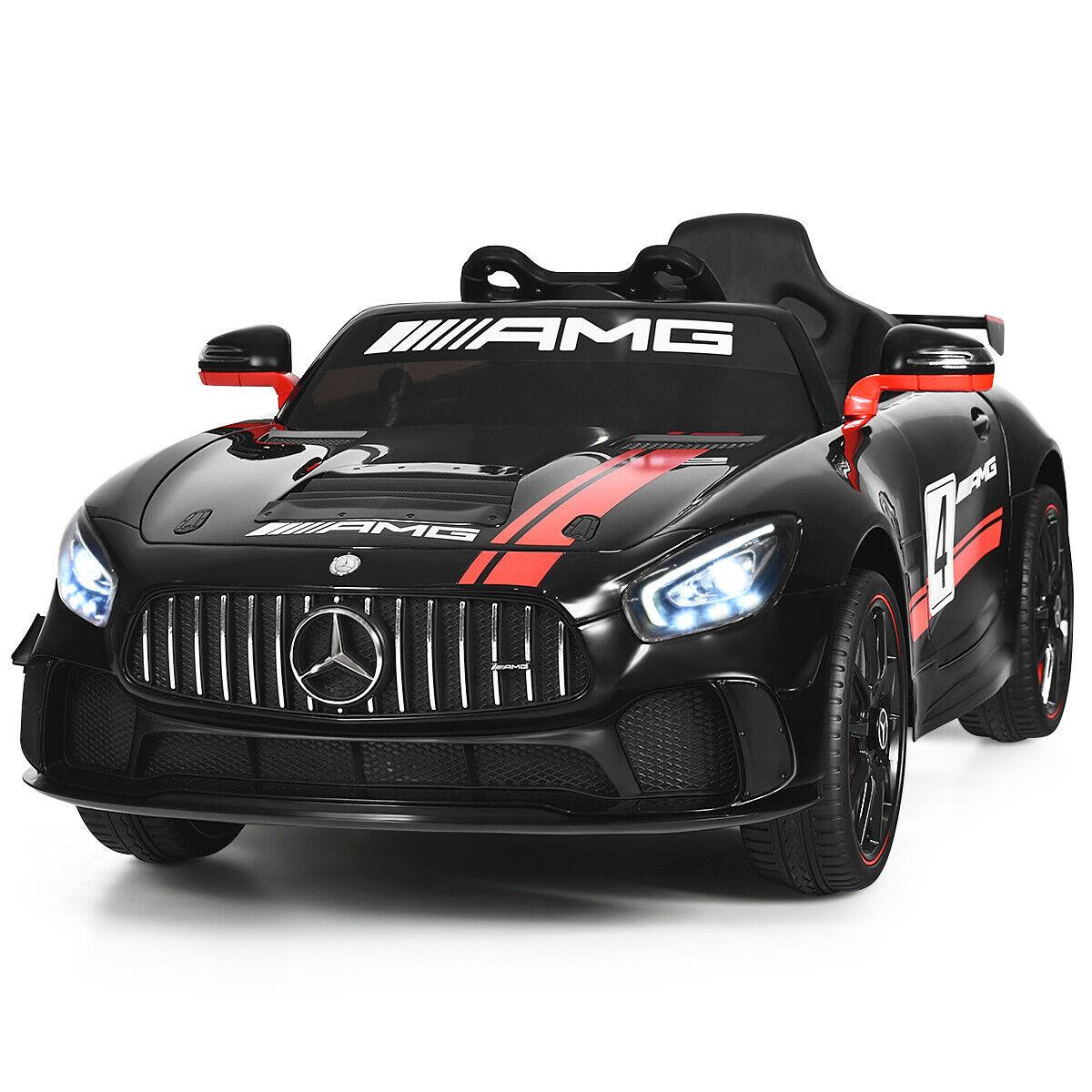 Gymax Licensed Kids Ride On Car 12V Electric Mercedes Benz Toy Car with 2.4G Remote Control
