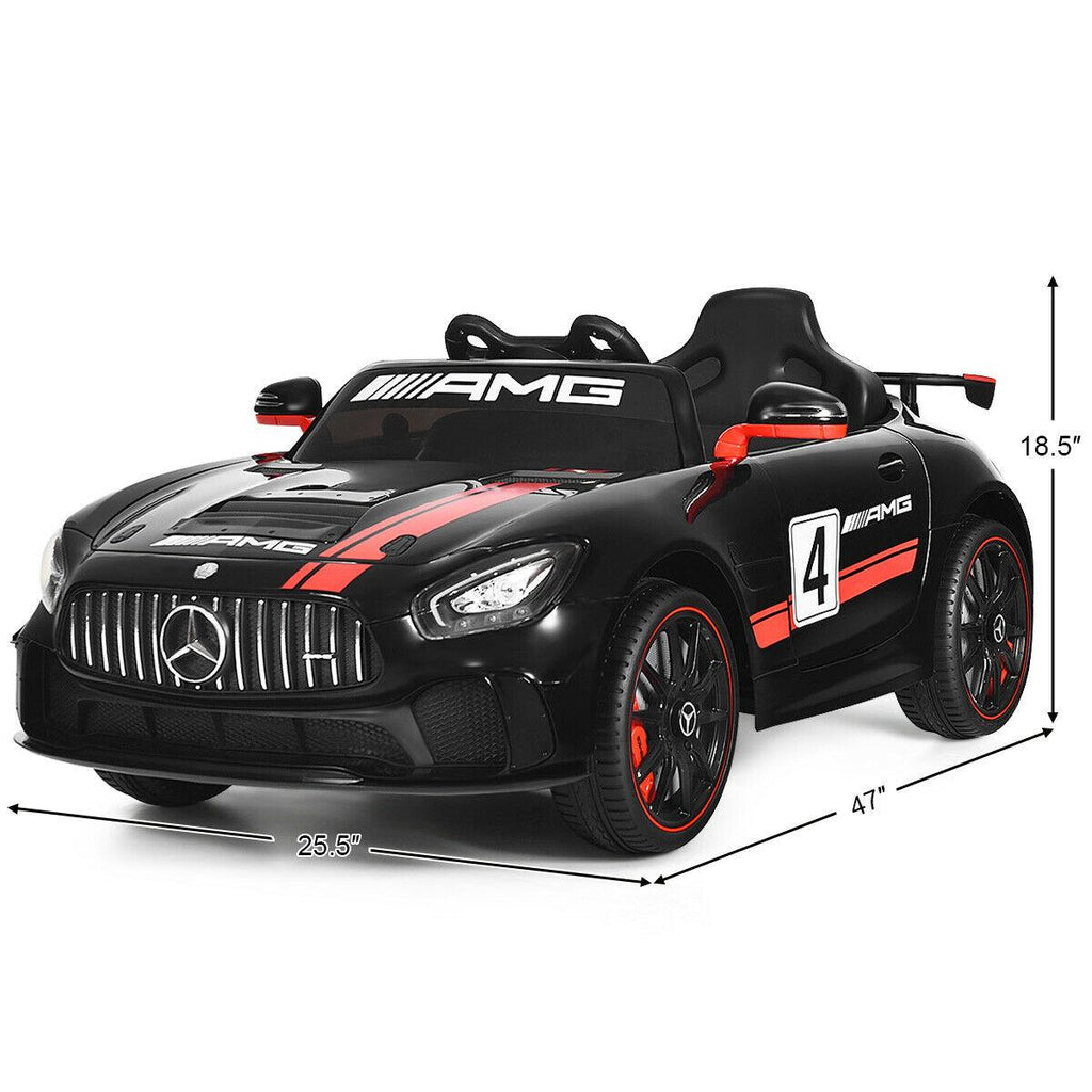 Gymax Licensed Kids Ride On Car 12V Electric Mercedes Benz Toy Car with 2.4G Remote Control