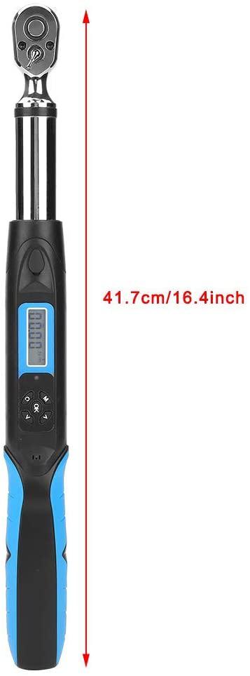 PENFU Wrench Digital Ratchet Wrench, 3/8'' 60N.m High Accuracy Electronic Torsion Bidirectional Ratchet Head Wrench for Manufacturing Maintenance Testing Institutions Hand Repair Tool
