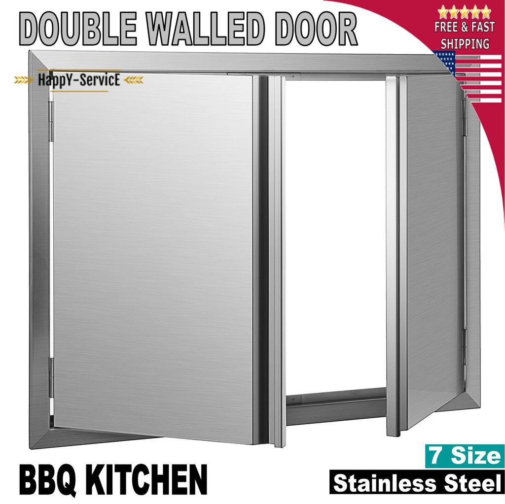 31" OUTDOOR KITCHEN / BBQ ISLAND  STEEL DOUBLE WALLED DOOR USA
