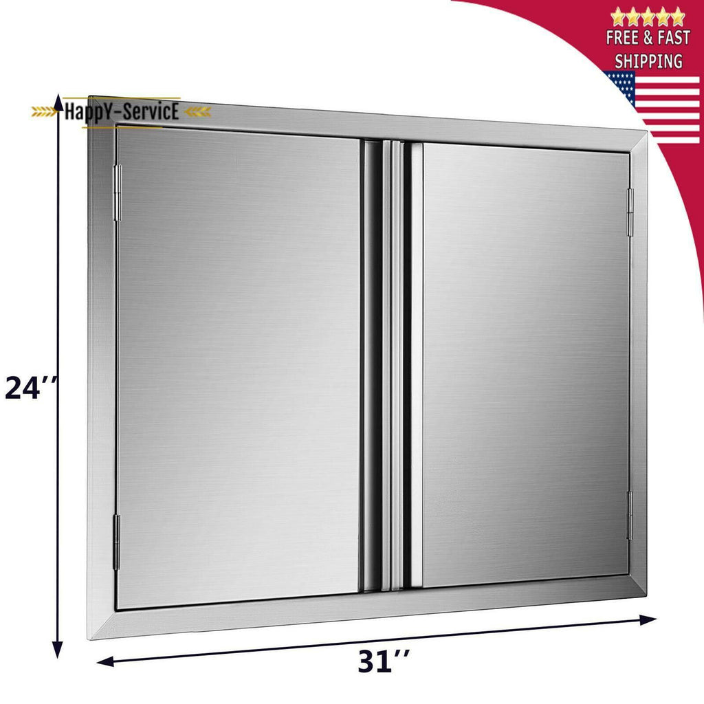 31" OUTDOOR KITCHEN / BBQ ISLAND  STEEL DOUBLE WALLED DOOR USA