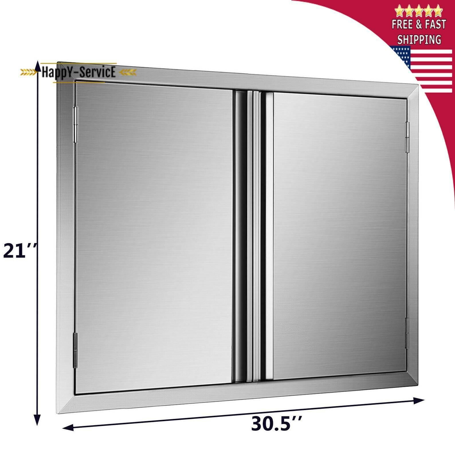 31" OUTDOOR KITCHEN / BBQ ISLAND  STEEL DOUBLE WALLED DOOR USA