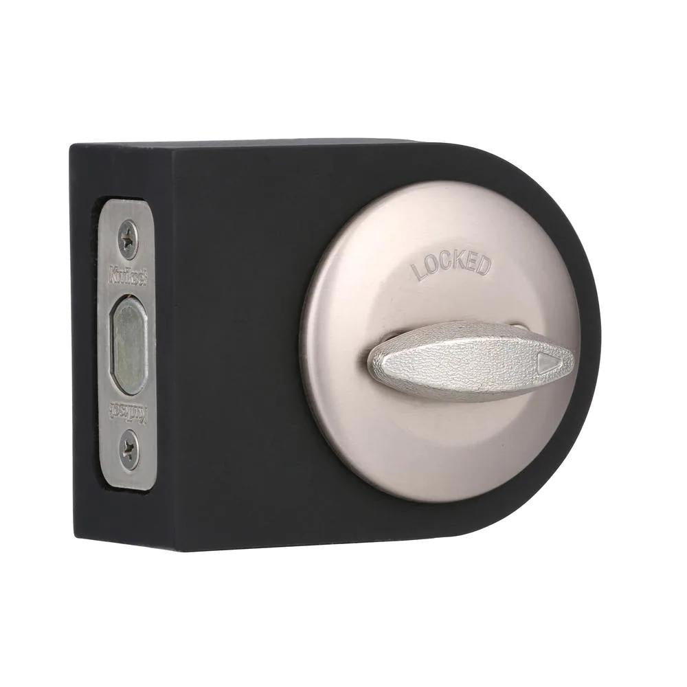 663 Single-Sided Deadbolt in Satin Nickel with Microban Antimicrobial Technology