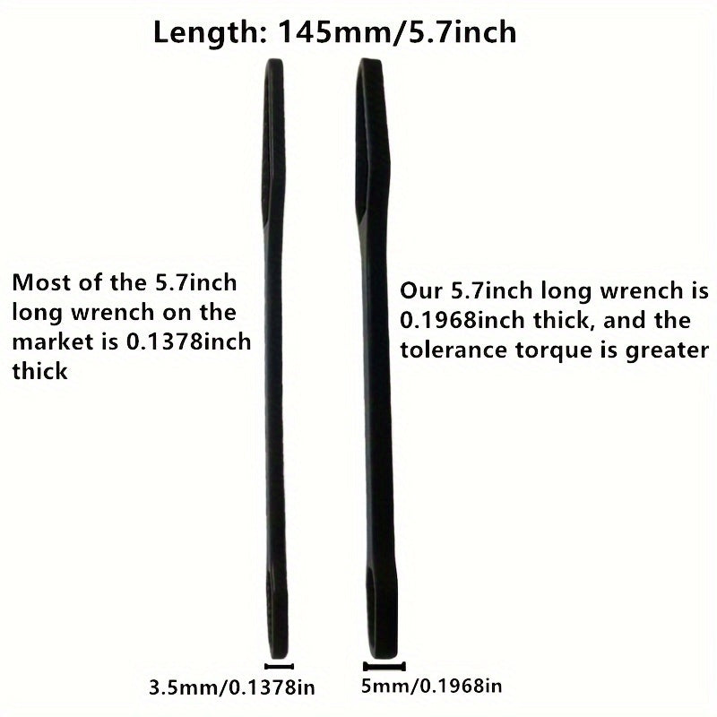 1pc 3-24mm Multi-functional Double Head Wrench Household Tools Universal Self-tightening Adjustable Special-shaped Wrench Portable Hand Tools