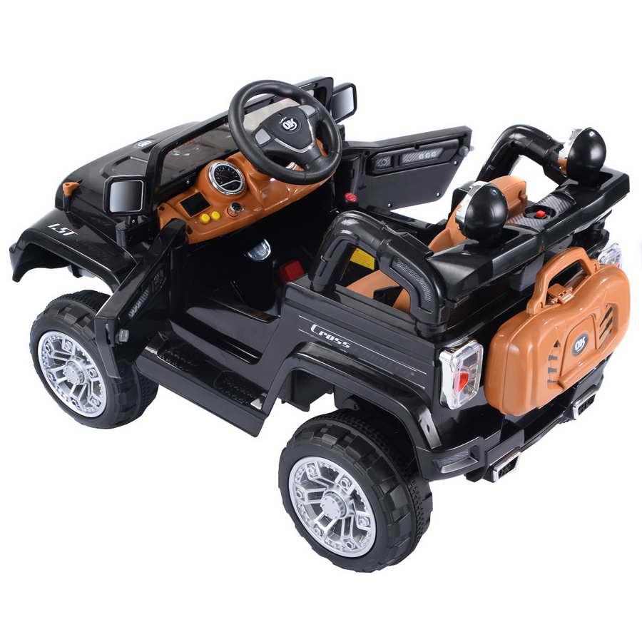 12V Electric Jeep Toy Car Kids Ride On Truck w/ RC Remote Control Lights Music MP3