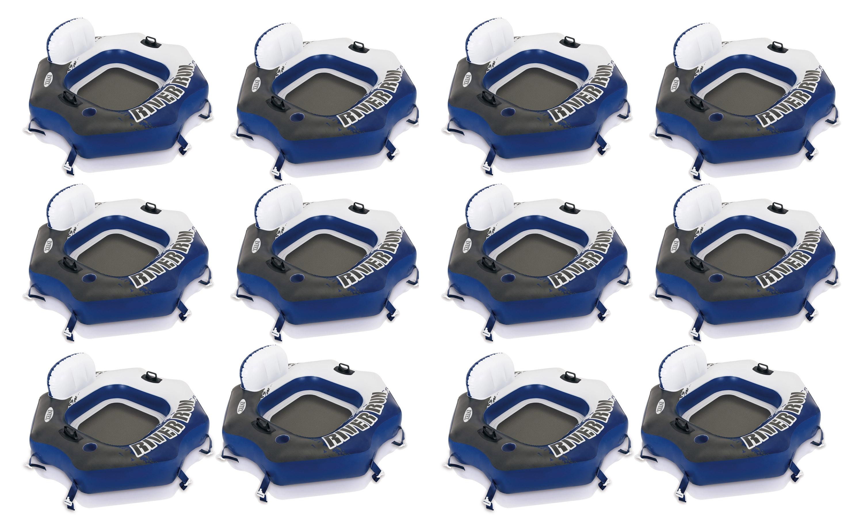 River Run Connect LounInflatable Floating Water Tube 58854EP (12 Pack)