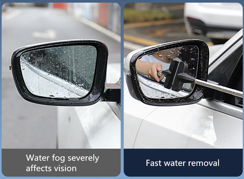 2-in-1 Retractable Portable Wiper: Perfect for Cleaning Car Rearview Mirrors, Gas Station Windows, Shower Glass &amp; Windshields!