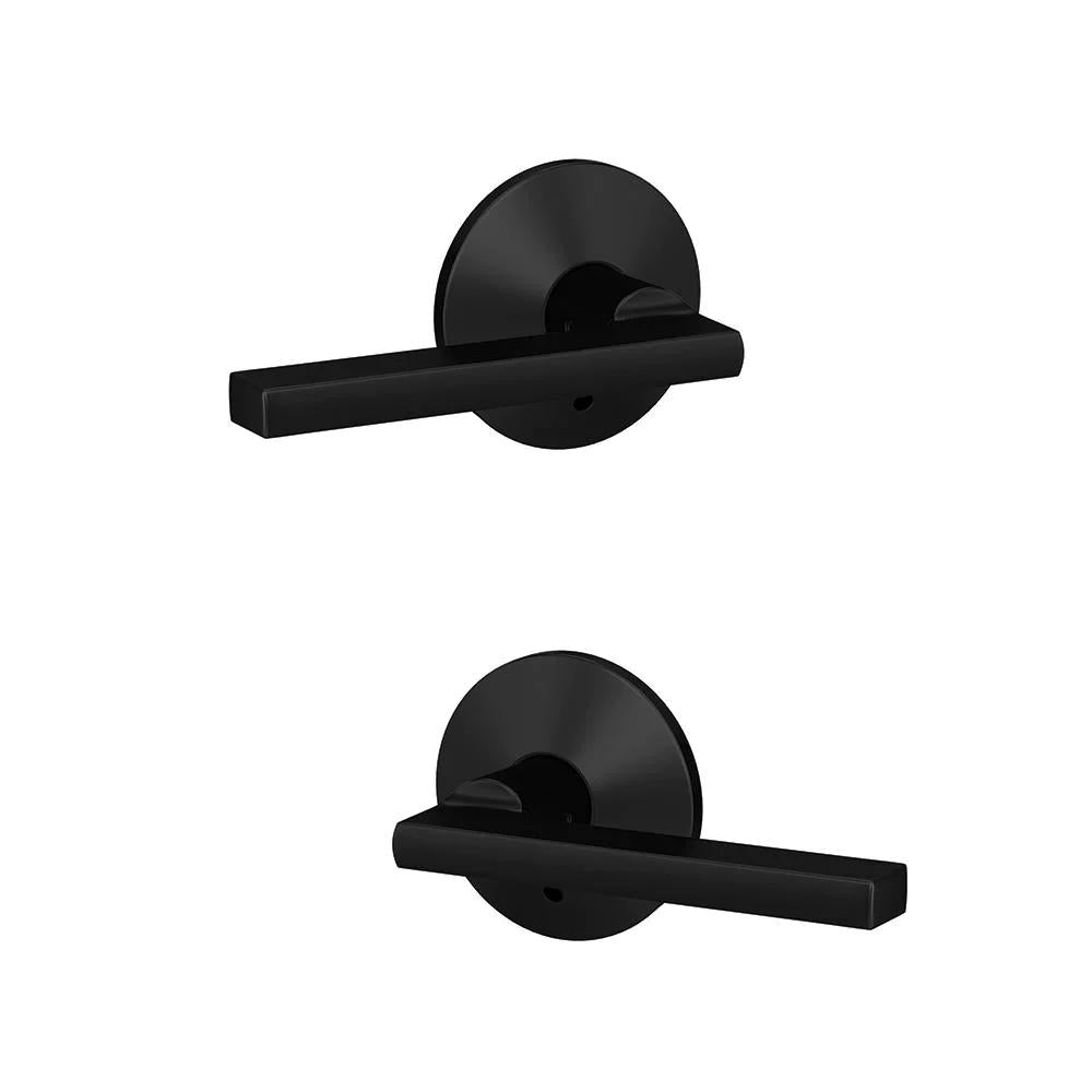 Custom Latitude Matte Black Kinsler Trim Dummy Door Lever (2-pack)