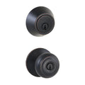 Hartford Aged Bronze Entry Knob and Single Cylinder Deadbolt Combo Pack