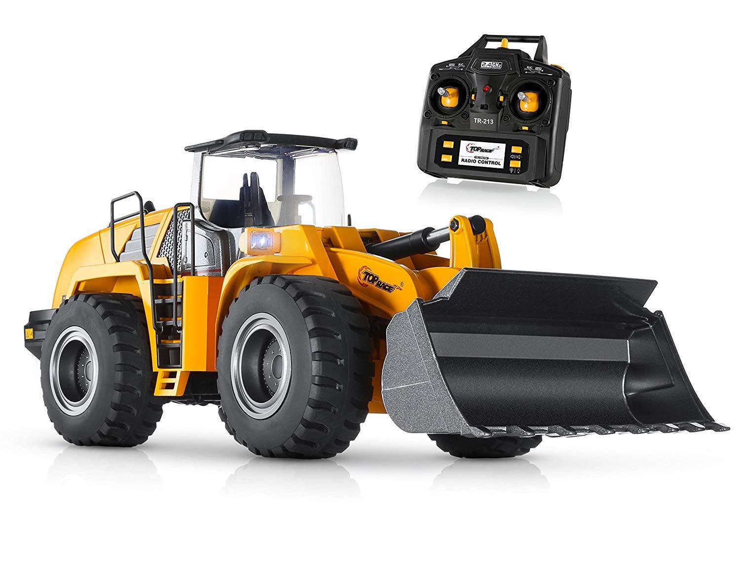Top Race Remote Control Front Loader Heavy Duty with Metal TR-213