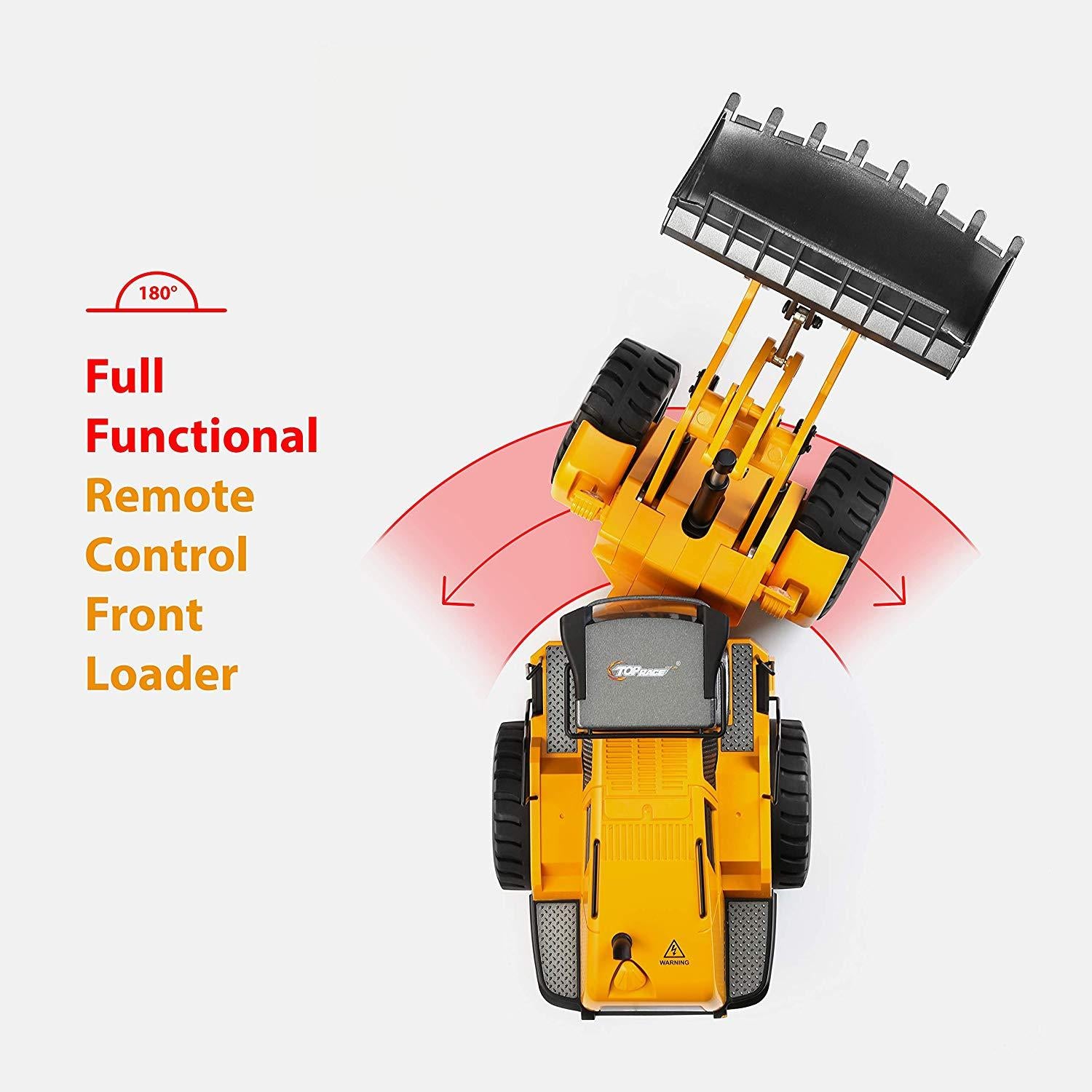Top Race Remote Control Front Loader Heavy Duty with Metal TR-213
