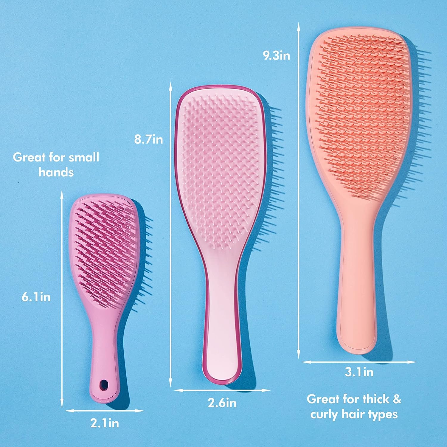 Tangle Teezer The Ultimate Detangling Brush, Dry and Wet Hair Brush Detangler for All Hair Types, Black Gloss, Raspberry Pink