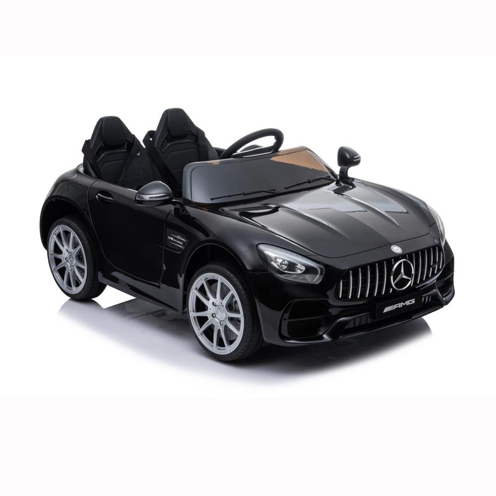 Kids 12v RC Ride On Cars, URHOMEPRO Electric Power Wheels Car, 3-6 Years kids Motorized Ride On Toys, Ride On Truck Car Toy w/ Remote Control, 3 Speeds, Spring Suspension, LED Light, Black, W5669