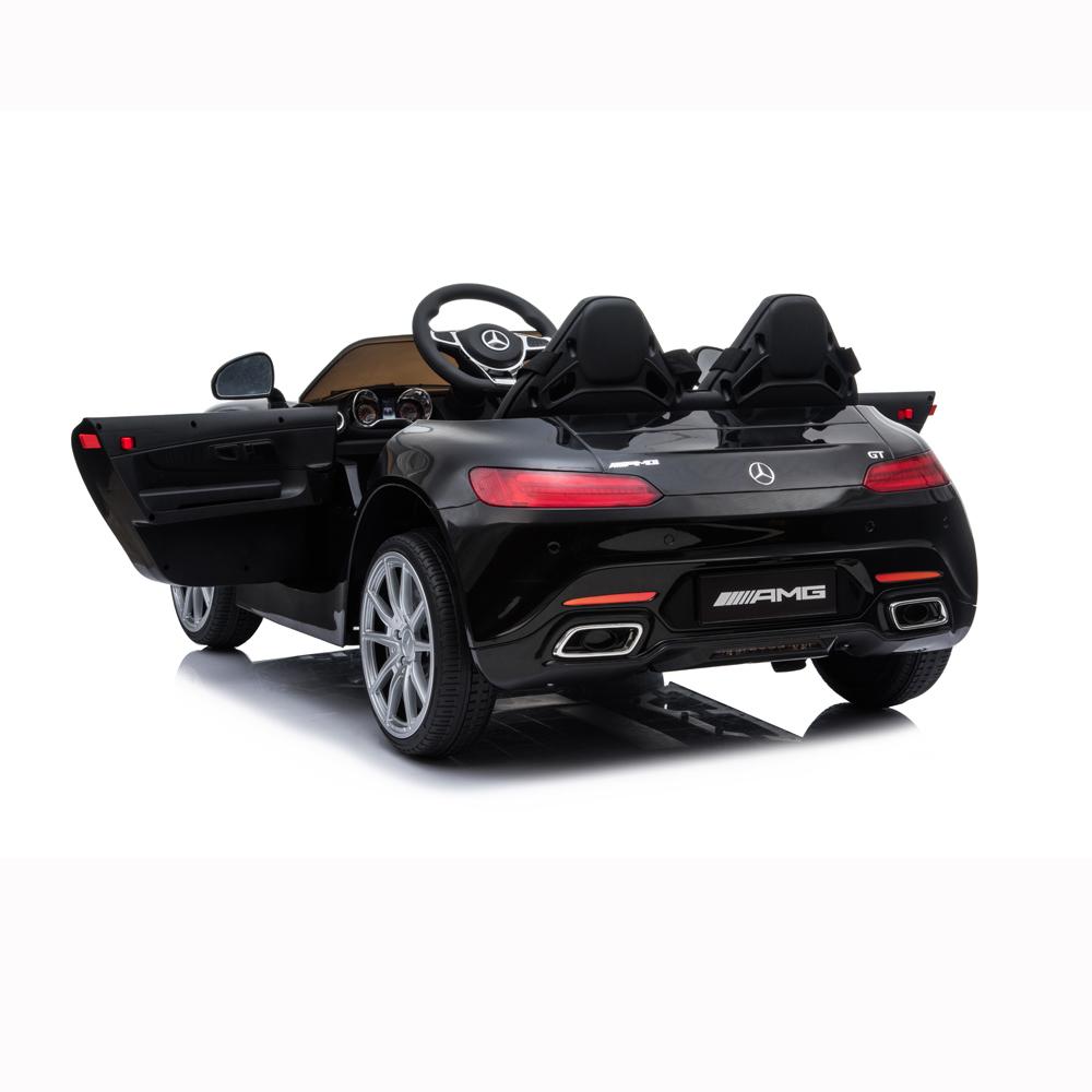 Kids 12v RC Ride On Cars, URHOMEPRO Electric Power Wheels Car, 3-6 Years kids Motorized Ride On Toys, Ride On Truck Car Toy w/ Remote Control, 3 Speeds, Spring Suspension, LED Light, Black, W5669