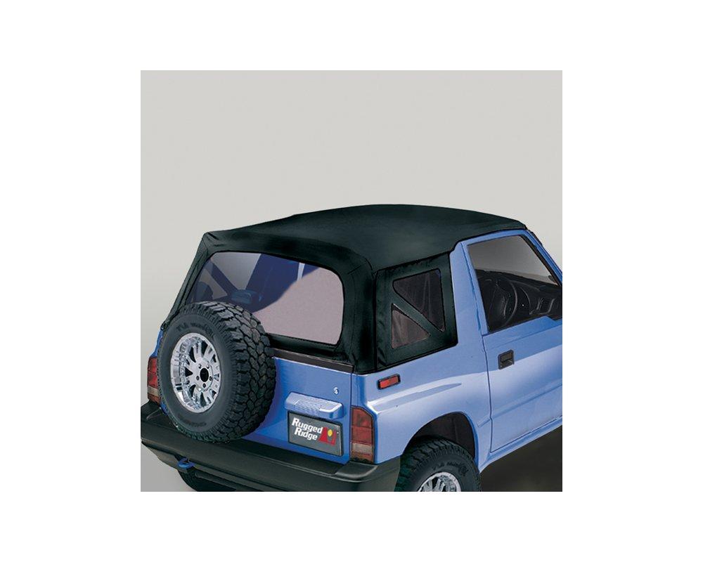 Red Rid53723.15 Soft Top, Black Vinyl Coated Polyester and Cotton