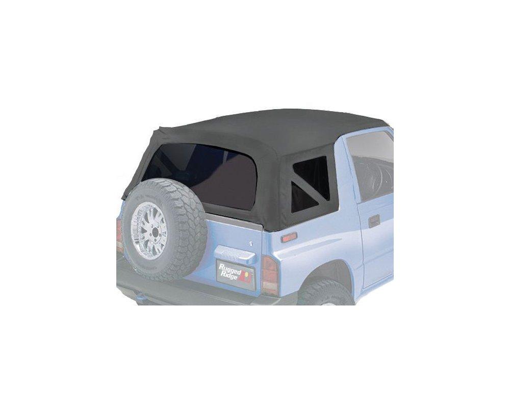 Red Rid53723.15 Soft Top, Black Vinyl Coated Polyester and Cotton