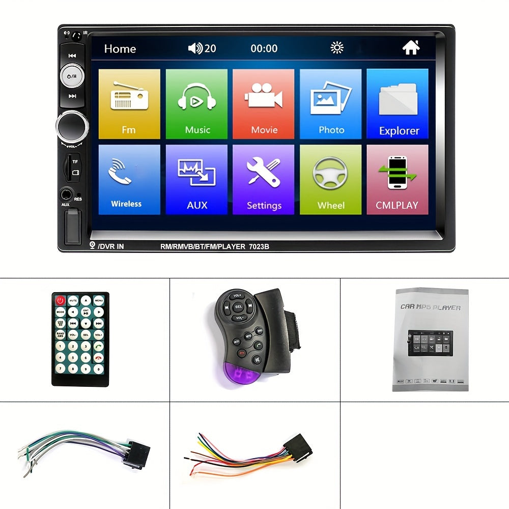 Car Multimedia Player 1080P High Resolution FM Audio Support Mirror Link Backup Camera Support Remote Control AUX Audio For IOS/Android