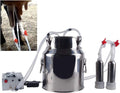 Futt Single Bucket Piston Vacuum Ultra-Strong Frequency Pulsation MilMachine for Cows Cattle or Sheep Optional (14L, Cow)