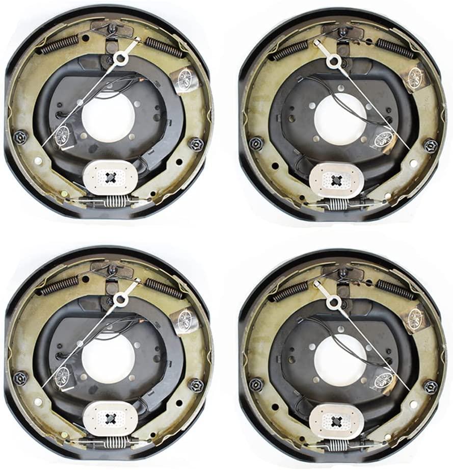 Southwest Wheel 2-Pack 12" X 2" TruRyde Self-Adjusting Electric Brakes with Hardware (2 Right Hand + 2 Left Hand)