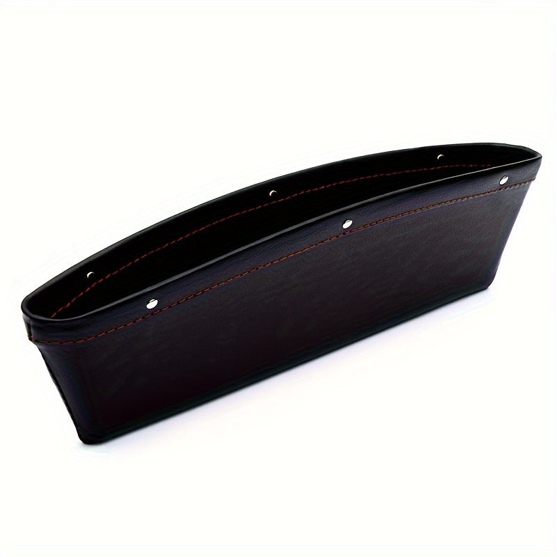 Car Seat Gaps Universal StoraBox Clip Seam Organizer Waterproof Car StoraBag PU Leather Sundries Box For Car