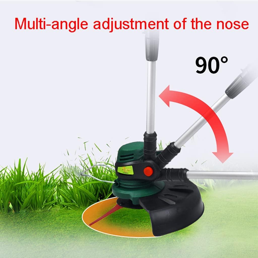 Handheld lawn mower Cord Cutter, Portable and Retractable Weed Eater, Electric Weeder for Courtyard Garden Power Supply, Battery Length Adjustable