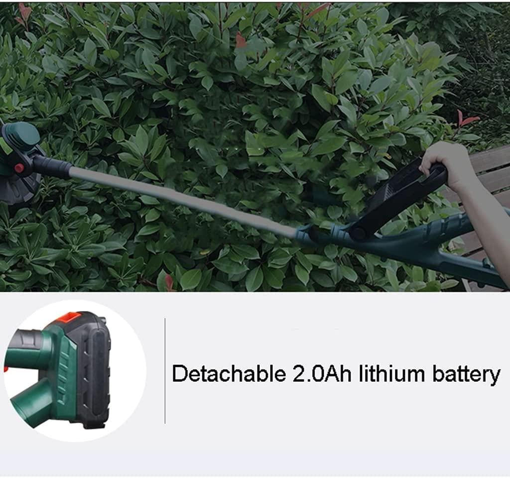 Handheld lawn mower Cord Cutter, Portable and Retractable Weed Eater, Electric Weeder for Courtyard Garden Power Supply, Battery Length Adjustable