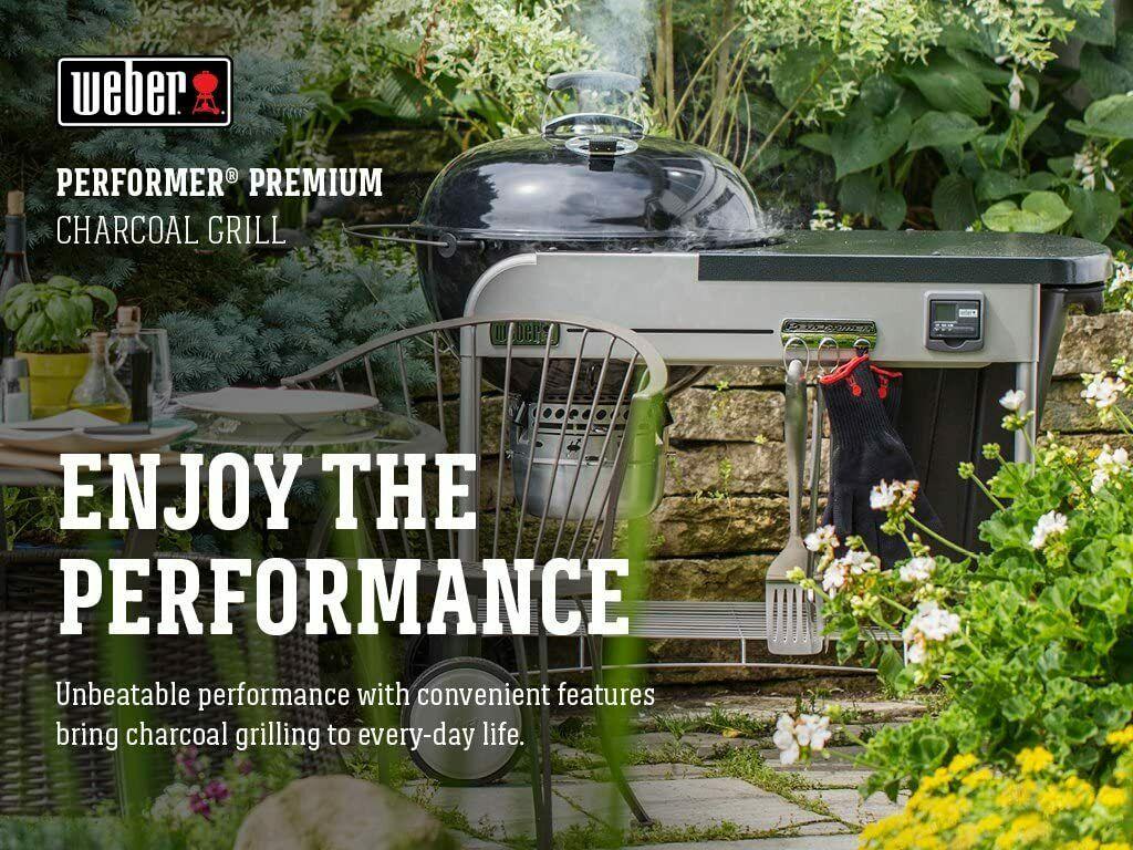 15401001 Performer Premium Charcoal Grill, 22-Inch, Black